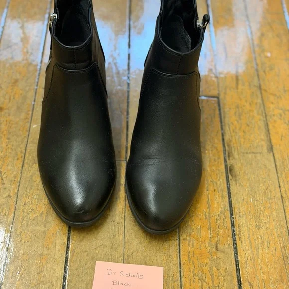 Dr. Scholl's Sleek Black Ankle Booties - Picture 5 of 6